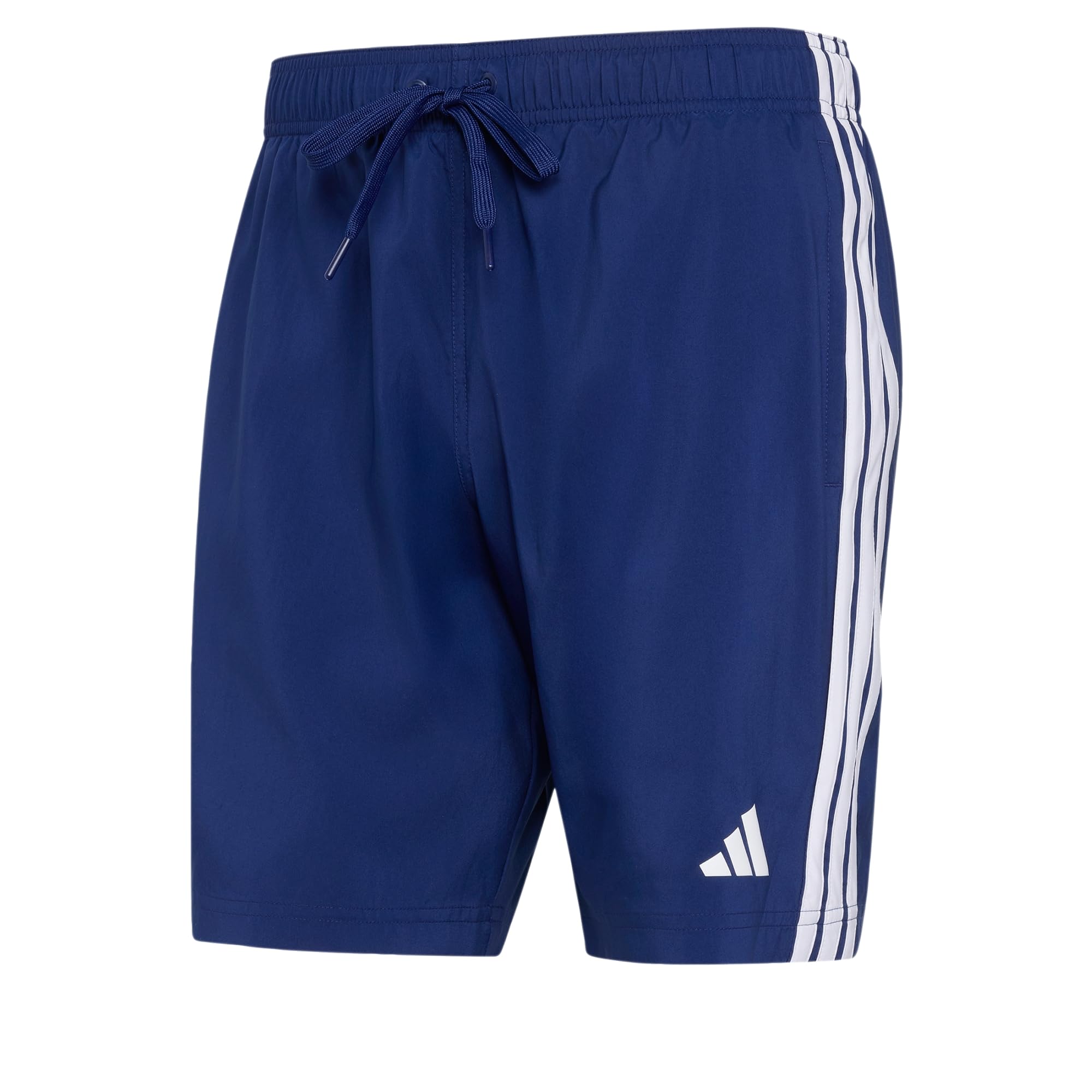 adidas Men's 3 Stripes Swim 8 Inch Swimwear, Dark Blue/White, XXL