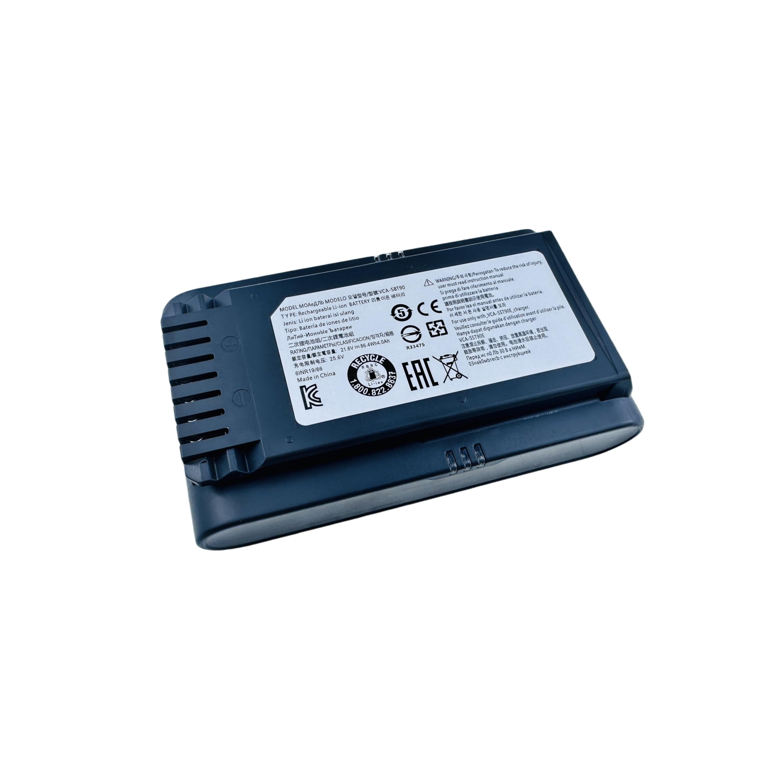 Batterie de Rechange pour aspirateurs sans Fil Samsung Jet 75 et Jet 90 | Compatible avec 75 Pet, VCA-SBT90/XAA 21,6V 4Ah