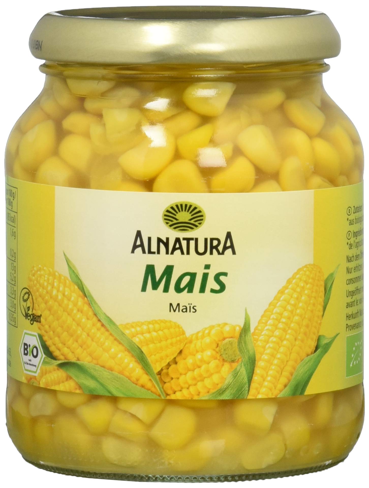 Alnatura Bio Mais, eingelegt, 6er Pack (6 x 340 ml)