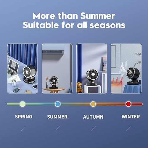 Miniatura 8 de Auertech Ventilador de mesa para circulación de aire