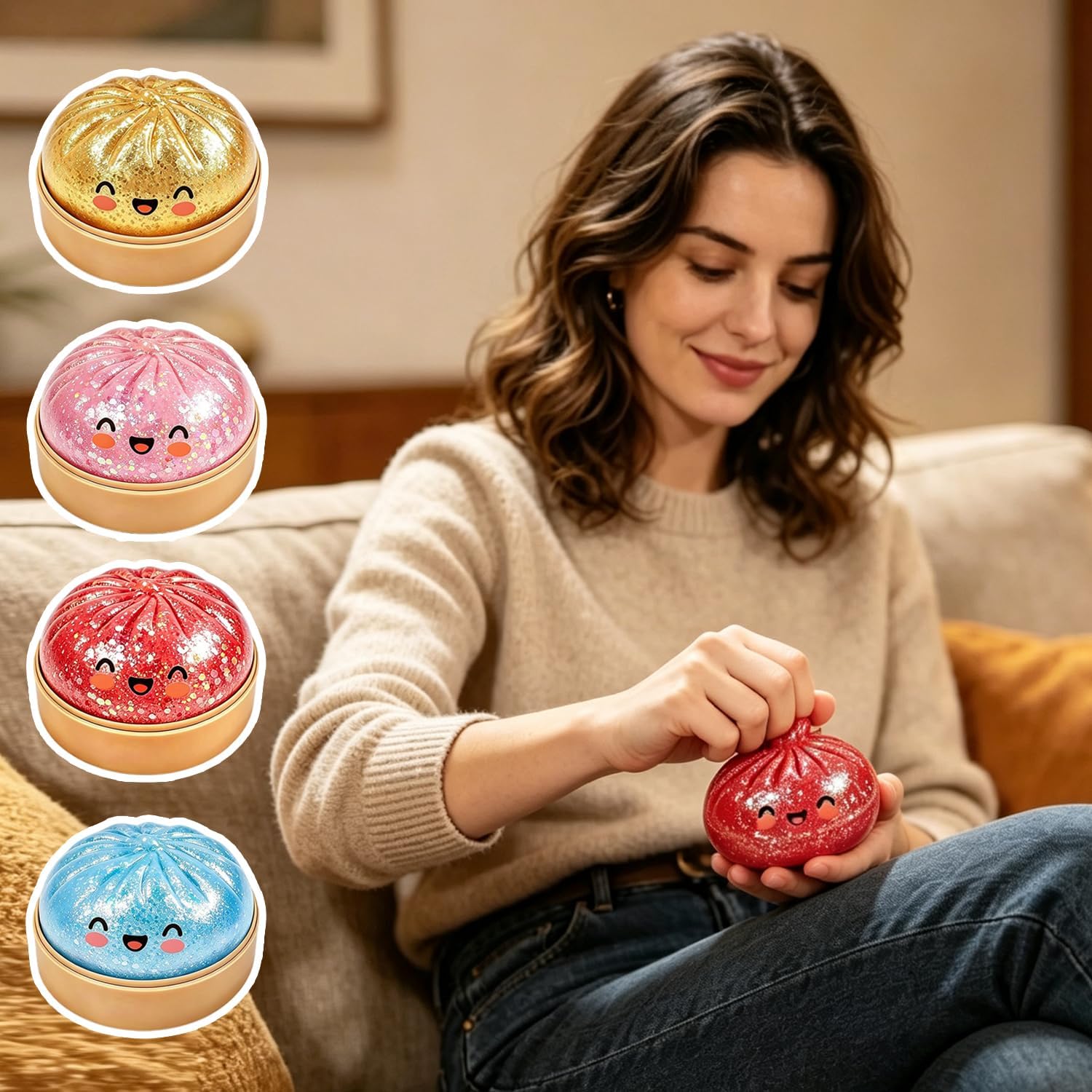Lot de 4 boulettes, cadeaux pour adultes