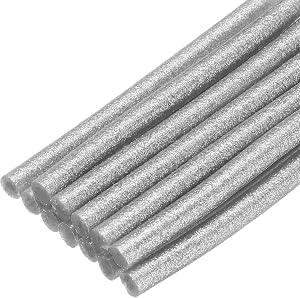 Bastoncini Colla A Caldo Con Glitter 7mm X 100mm - Per Pistole Colla, Trasparenti, Mini, 5056422686020