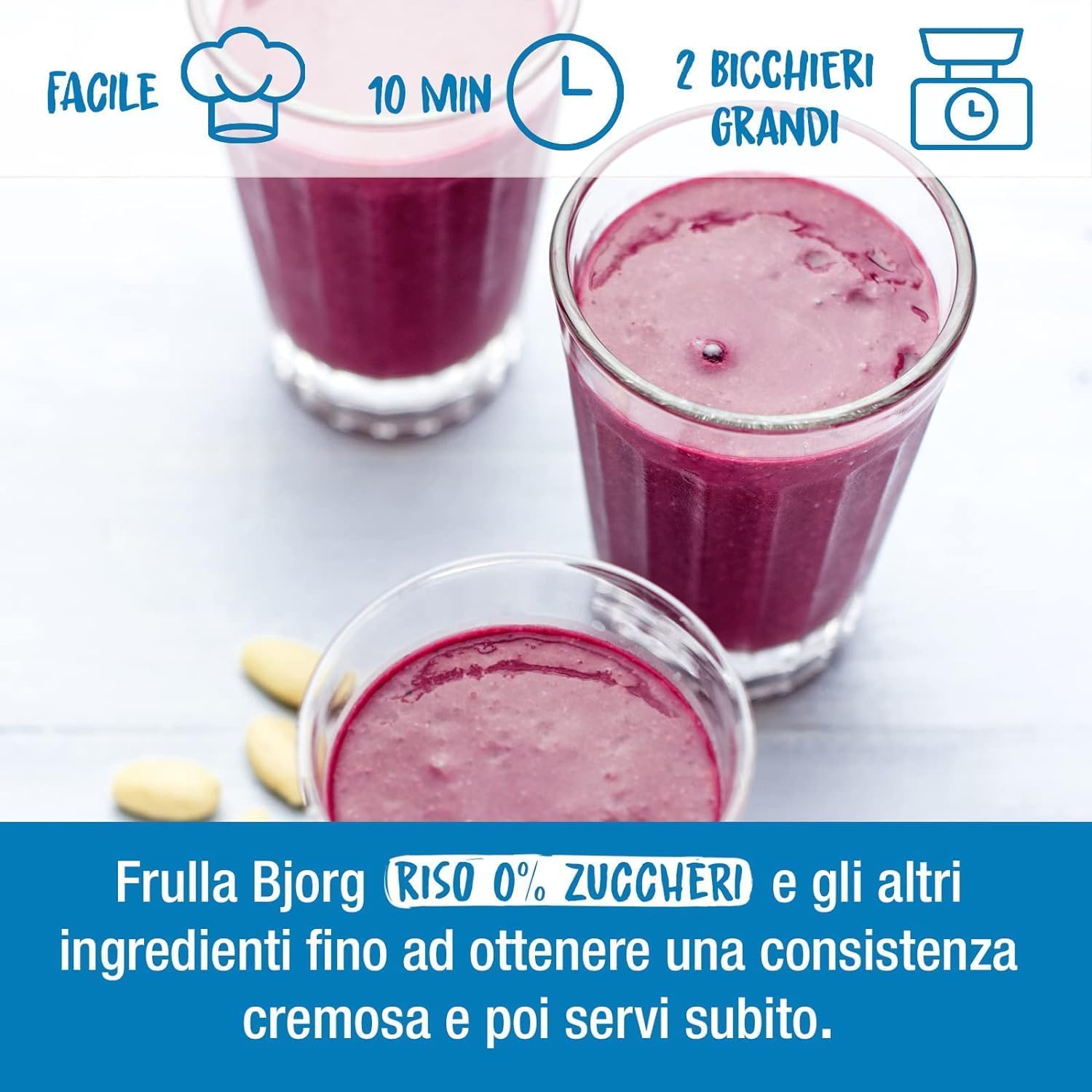 BJORG Bevanda di Riso Biologico 0% Zuccheri, Bevanda Vegetale a Basso Contenuto di Grassi, 100% Ingredienti di Origine Vegetale, Senza Glutine, Vegan, Prodotto in Italia, 1L