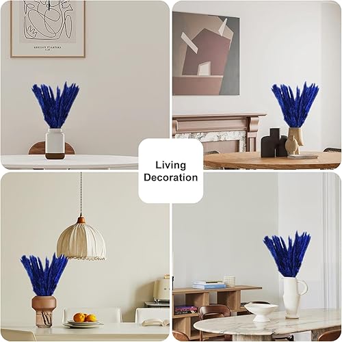 Miniatura 4 de 30 piezas pequeñas de hierba de las pampas secas de flores secas naturales decoración de hierba seca de junco, flor eterna de pampas, hierba seca