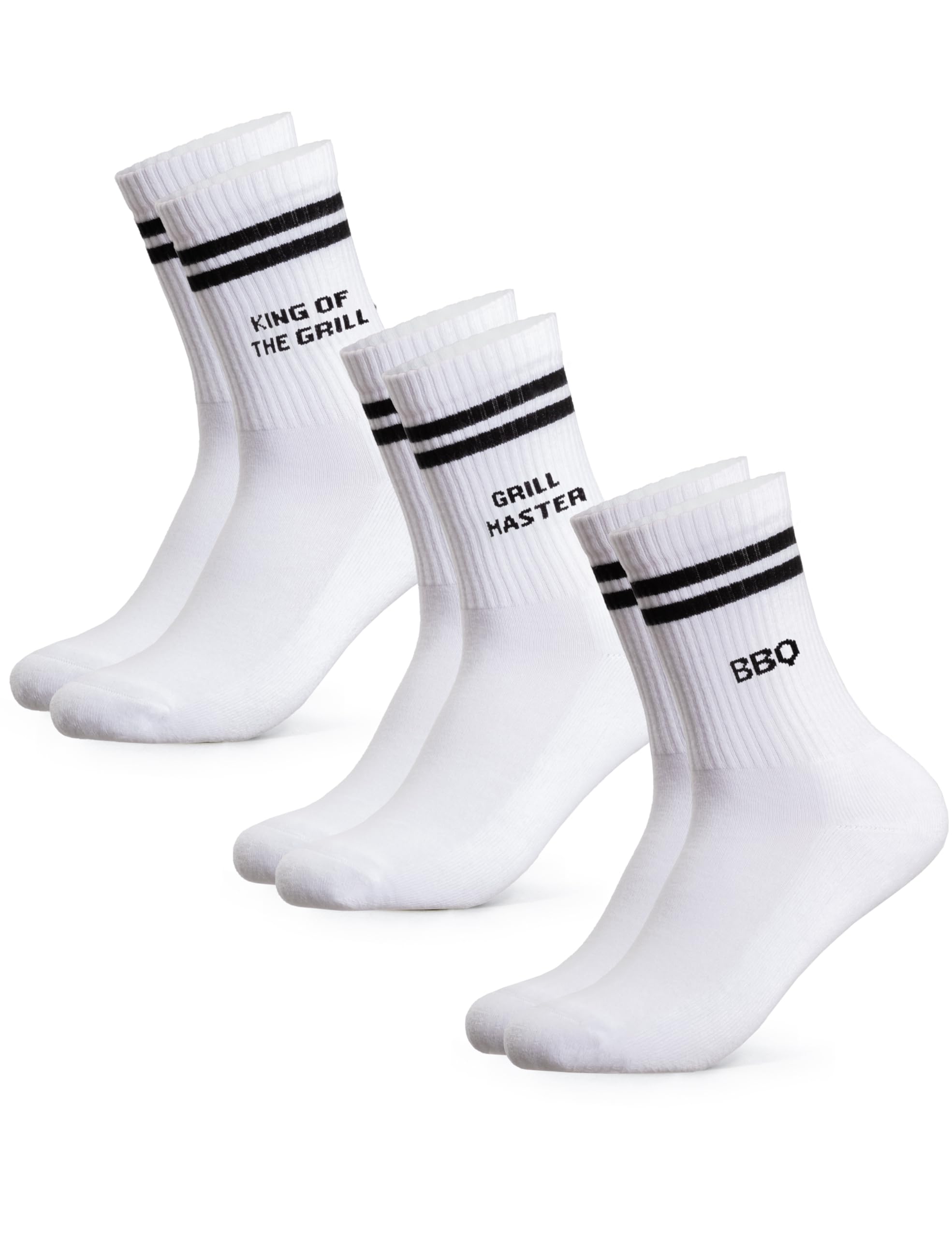 Occulto Herren Fun Statement Tennis Socken 3er Pack (Modell: William)
