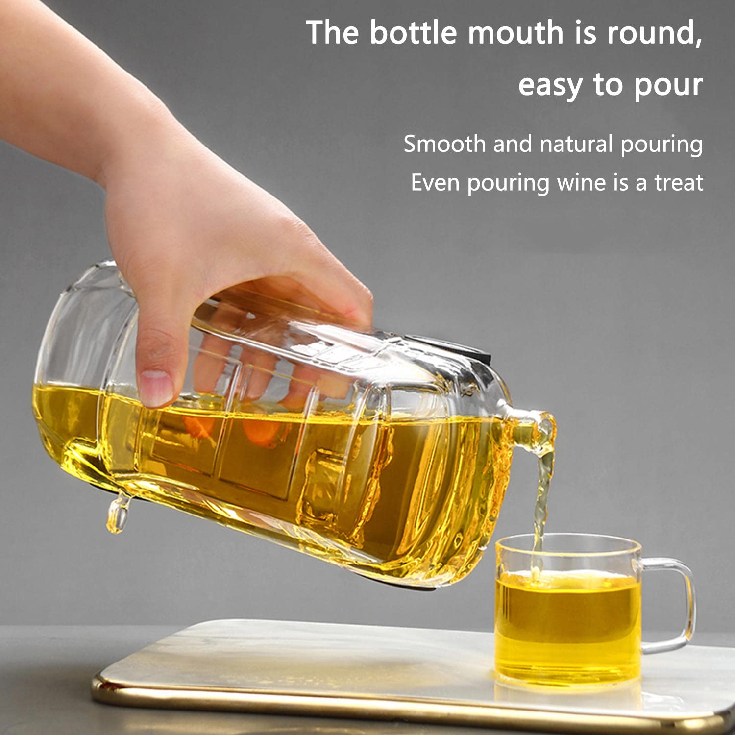 Décanteur Whisky 350ml Tortue Montrant Son Majeur - Carafe Vin Verre Borosilicate Avec Bouchon