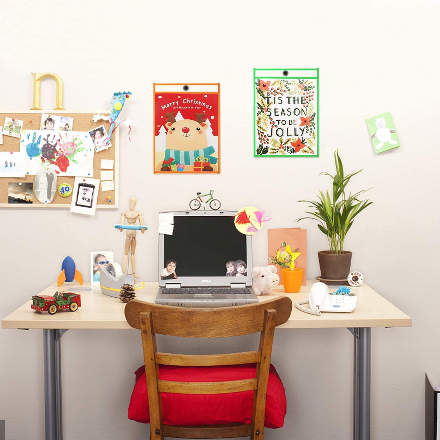 10 Stück Dry Erase Taschen, Reusable Dry Erase Pockets, Trocken Abwischbare Taschen Wiederverwendbar für Schul, Büro, Haushalts- und Schulbedarf Bunte 25,5 x 35,5 cm