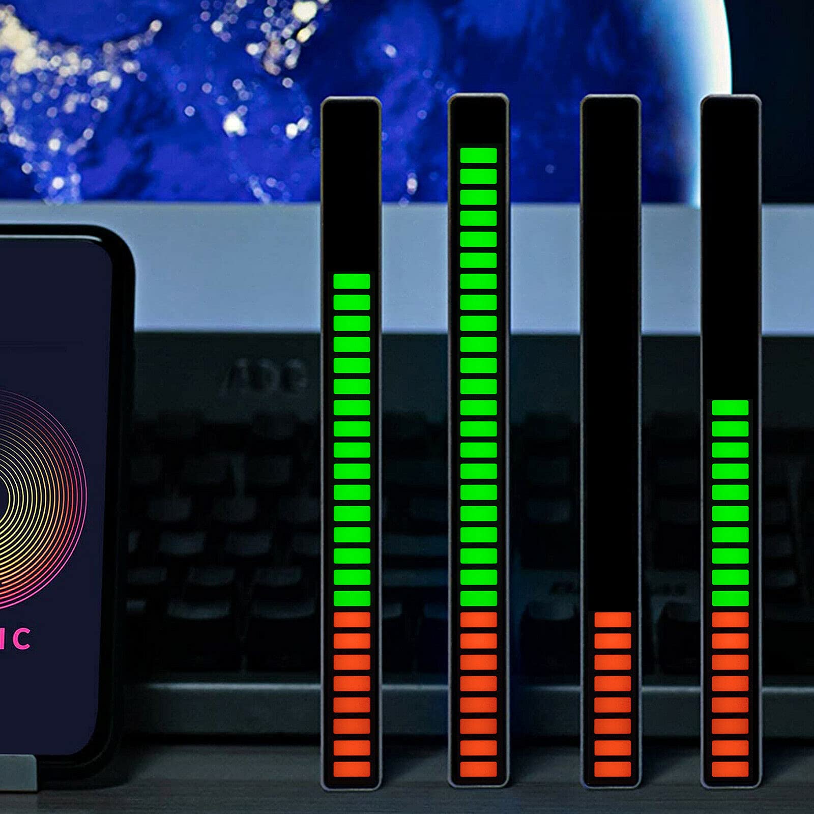 32Bit MIC Sound Control Level DB Indicator Music Display Audio Spectrum