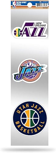 Miniatura 12 de Rico Industries NBA Basketball 3-Piece Retro Spirit Decals Retro Decal Set