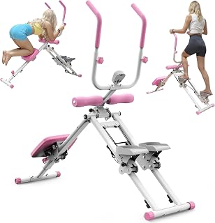 KINMAC 2-in-1 Stair Stepper & Ab Trainer Machine - Compact Home Gym Stairmaster for Full-Body Workouts
