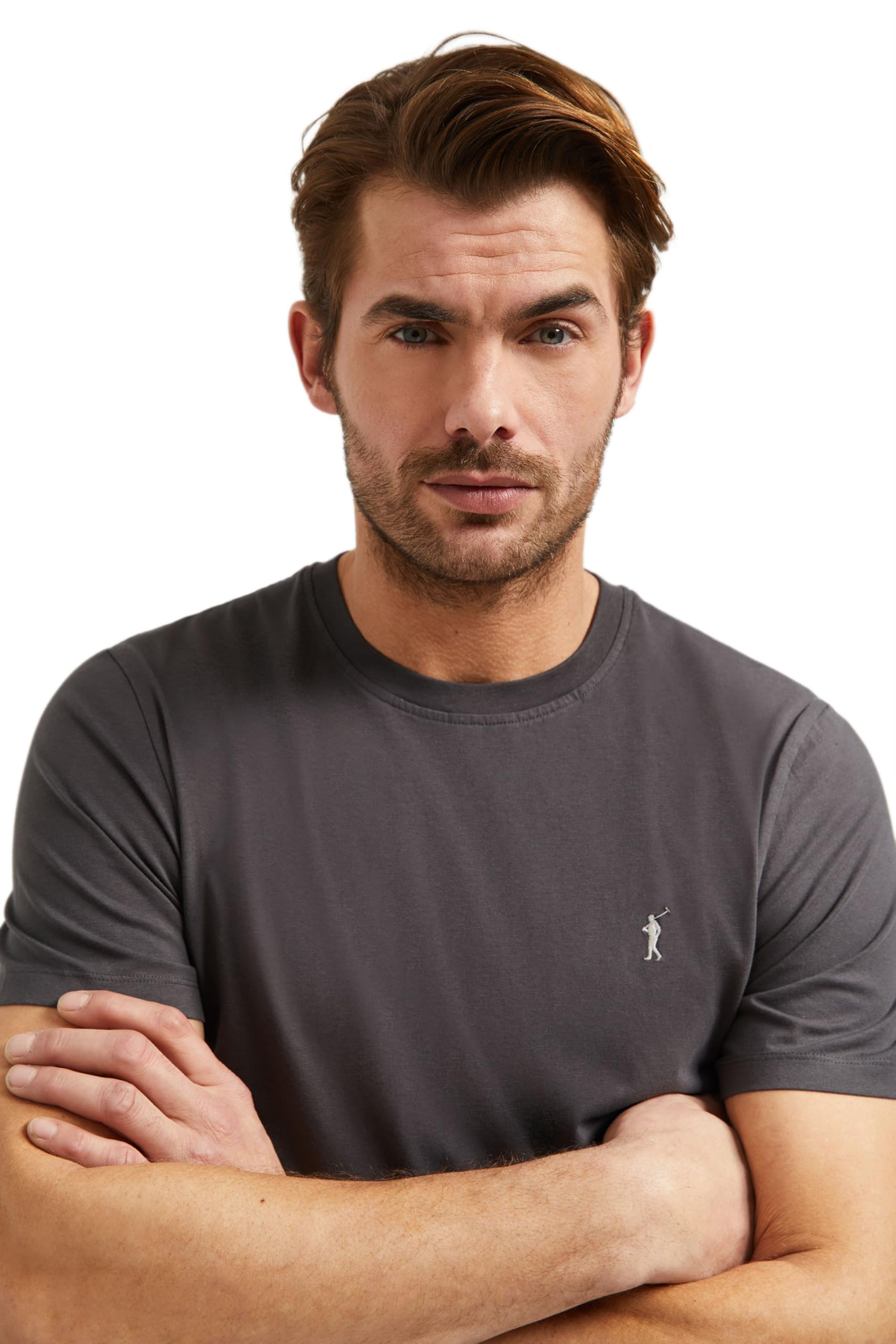 Polo Club Maglietta Basic Cotone con Logo Ricamato Uomo - T-Shirt for Men