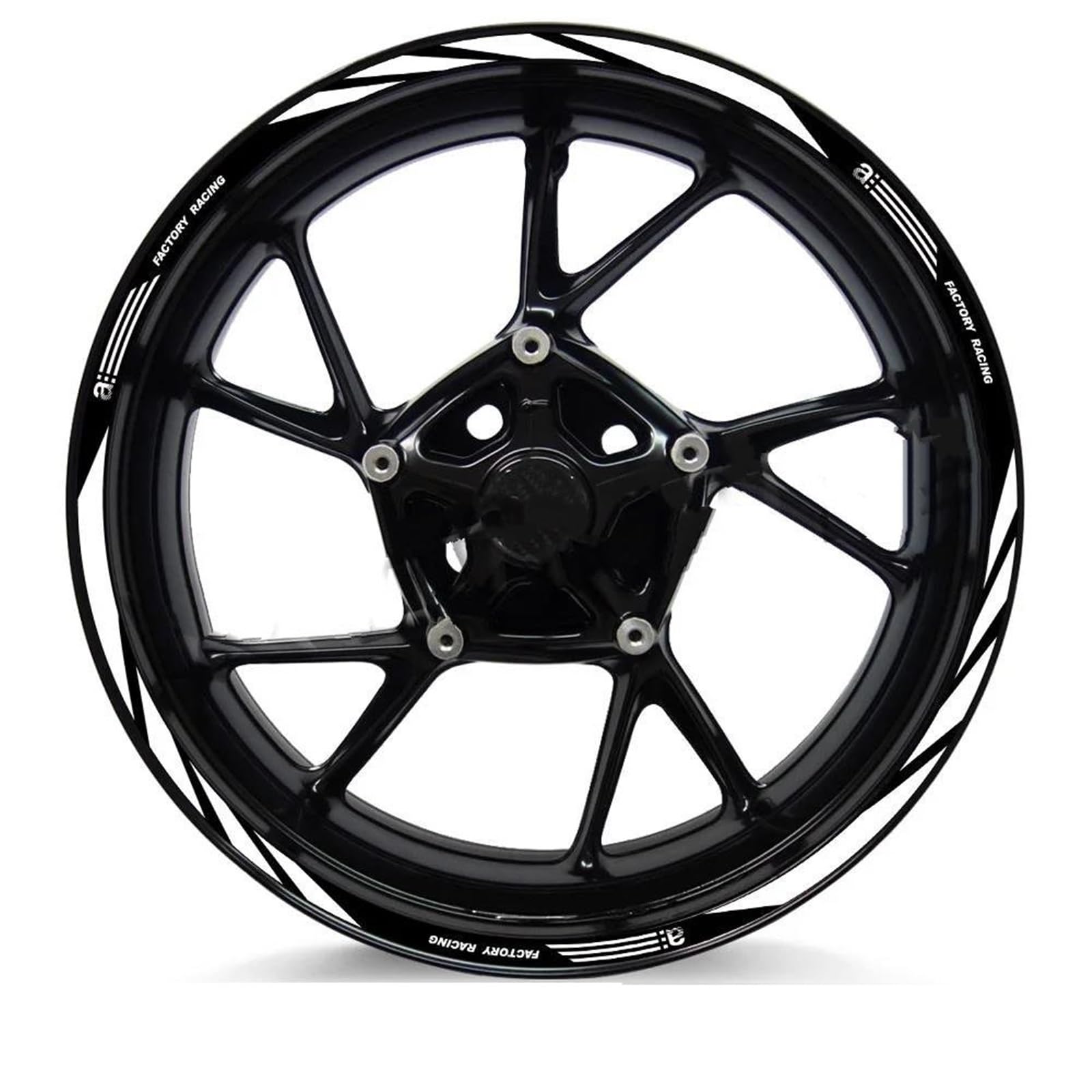 Motorcycle Wheel Rim Sticker Stripe Decal 17 Inch for Aprilia for Racing for Tuono V4 1100 RSV4 RS150/250/660 Motorbike(Color2)