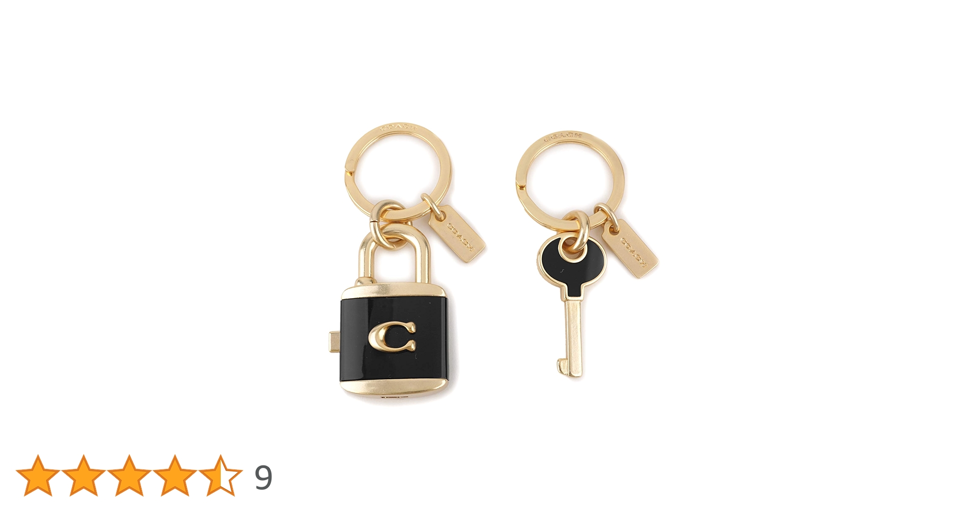 未使用品　COACH キーホルダー ブラウン 美品 COACH コーチ キーホルダー ブラウンレザー ゴールドメタル
