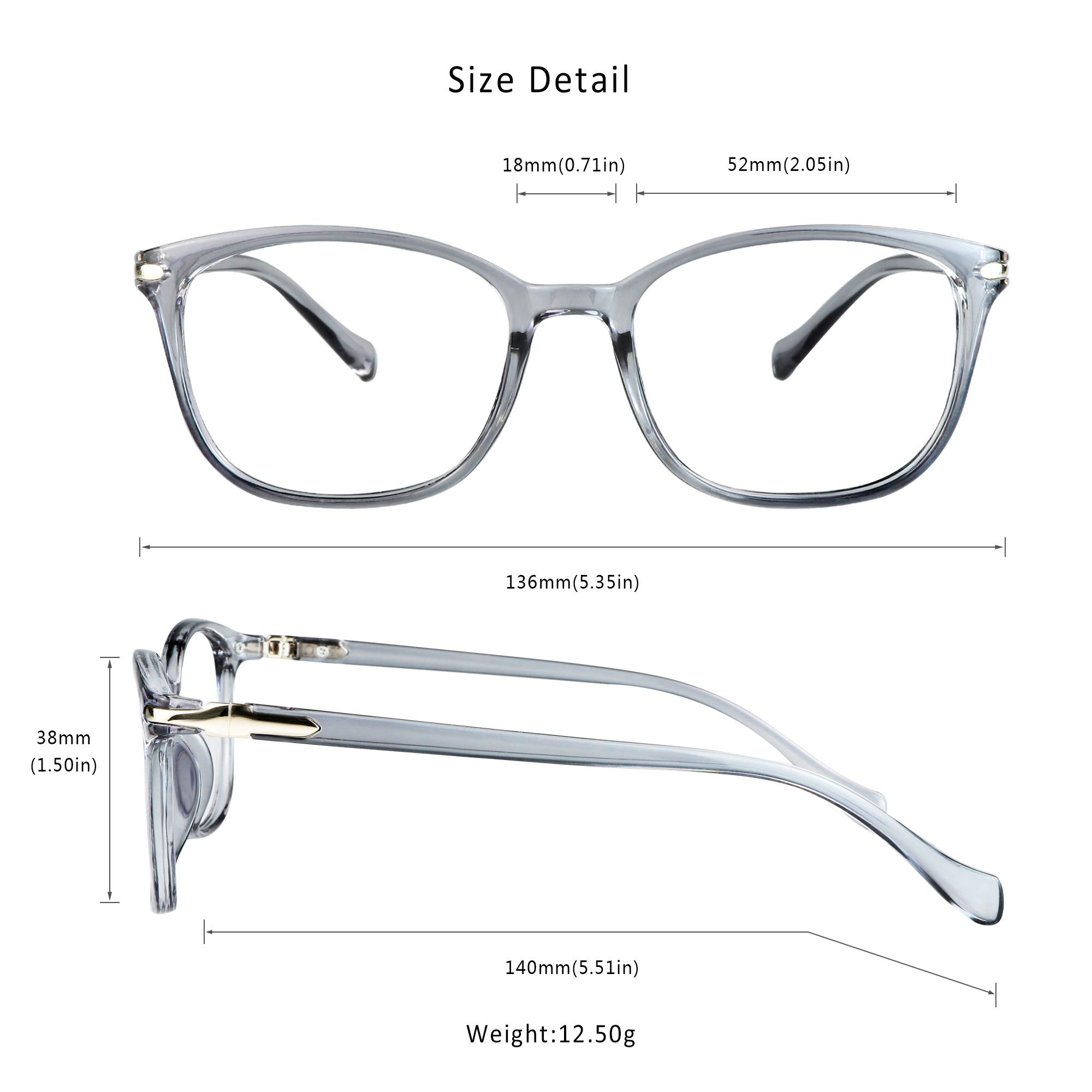 LifeArt Blue Light Blocking Glasses, Computer Reading Glasses, Gaming Glasses - Image 4