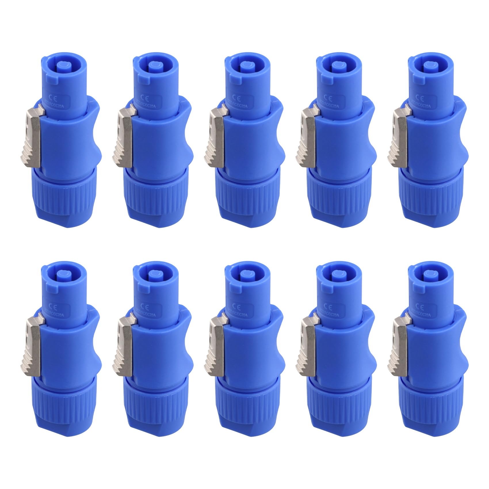 Ctrlzs Men's Light 10Pcs 3 Pin Powercon Connector Signal Input Jack For Beam Stage Power Input