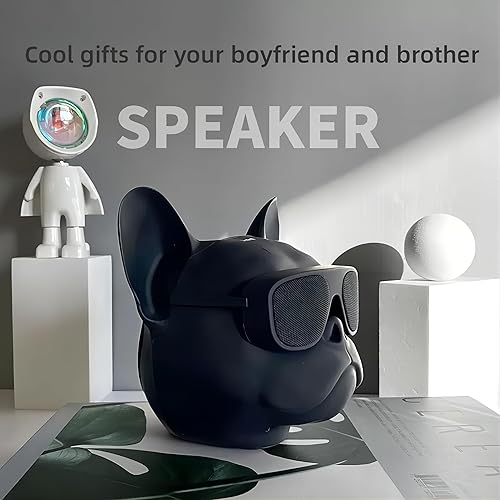 Miniatura 6 de YONGYUN Altavoz Bulldog de moda, mini altavoz Bluetooth, altavoz Bluetooth portátil inalámbrico, apto para teléfonos móviles, computadoras,
