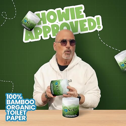 Miniatura 2 de Gaias - Papel higiénico 100% bambú orgánico, 3 capas, ecológico, tejido sostenible, 12 rollos dobles y 370 hojasrollo, embalaje sin plástico, seguro