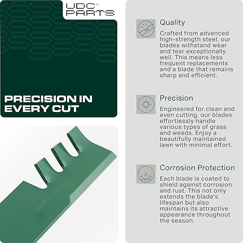 Miniatura 6 de UDC Parts 532173921 cuchillas de cortacésped para Husqvarna 48 pulgadas 173921 YTH2348 GTH2548 YTH2148 2748GLS YTH2448 YTH2748 YTH1848XP 532 17