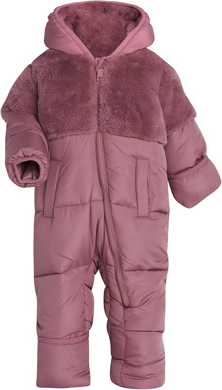 DKNY Girl's Snowsuit Cozy Soft Girl's One Togo