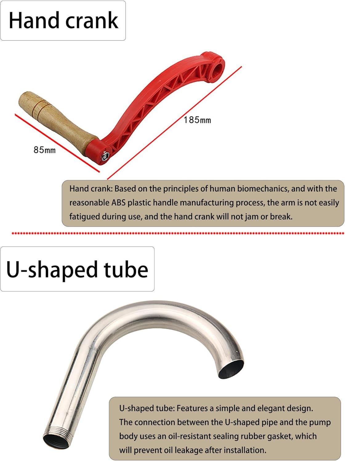 Heavy Duty 304 Stainless Steel Manual Fuel Transfer Pump, 40-Inch, for 5-55 Gallon Drums – Ideal for Gasoline, Diesel, Heating Oil, Portable & Durable Solution