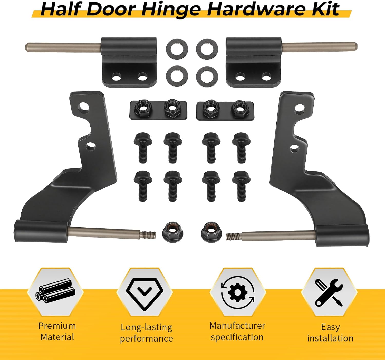 M MATI Half Door Hinge Hardware Kit for Polaris Ranger 1000 XP North-star 2018-2025 2207709