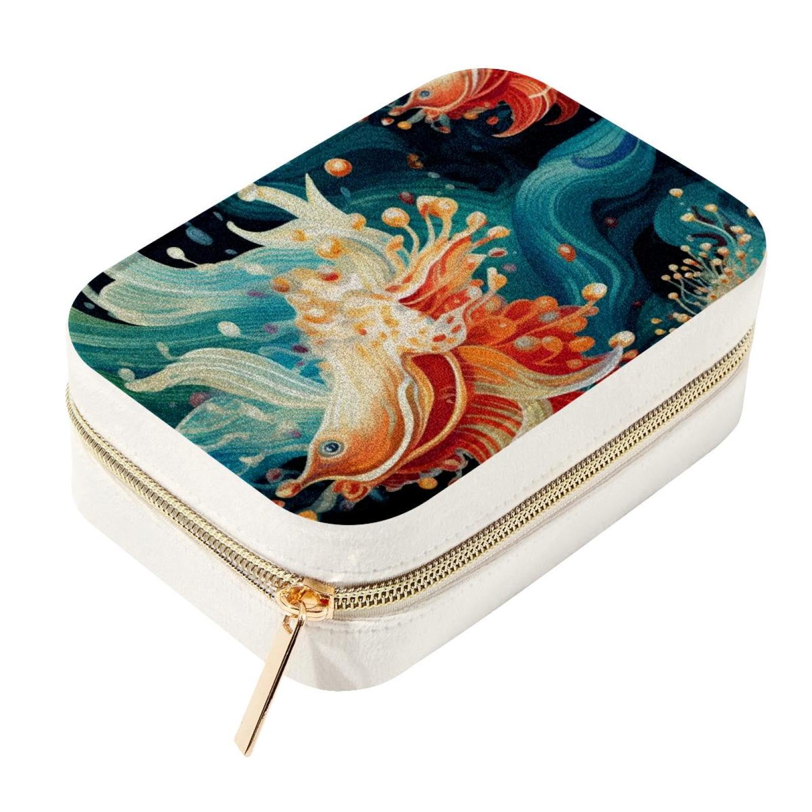 Joyero elegante y espacioso de doble capa ideal para regalar con anillos