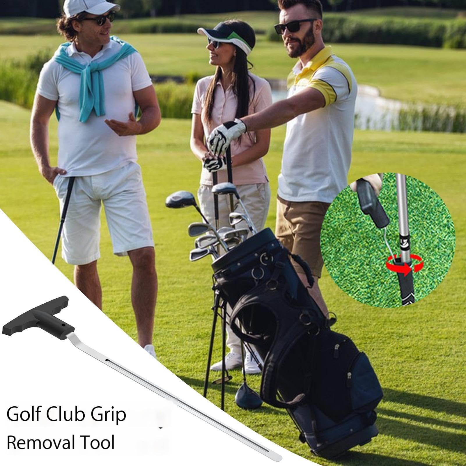 Strumento di rimozione della Maniglia, Manico da Golf – rimozione del Manico a V | Rimuovere Il Saver Grip da 15