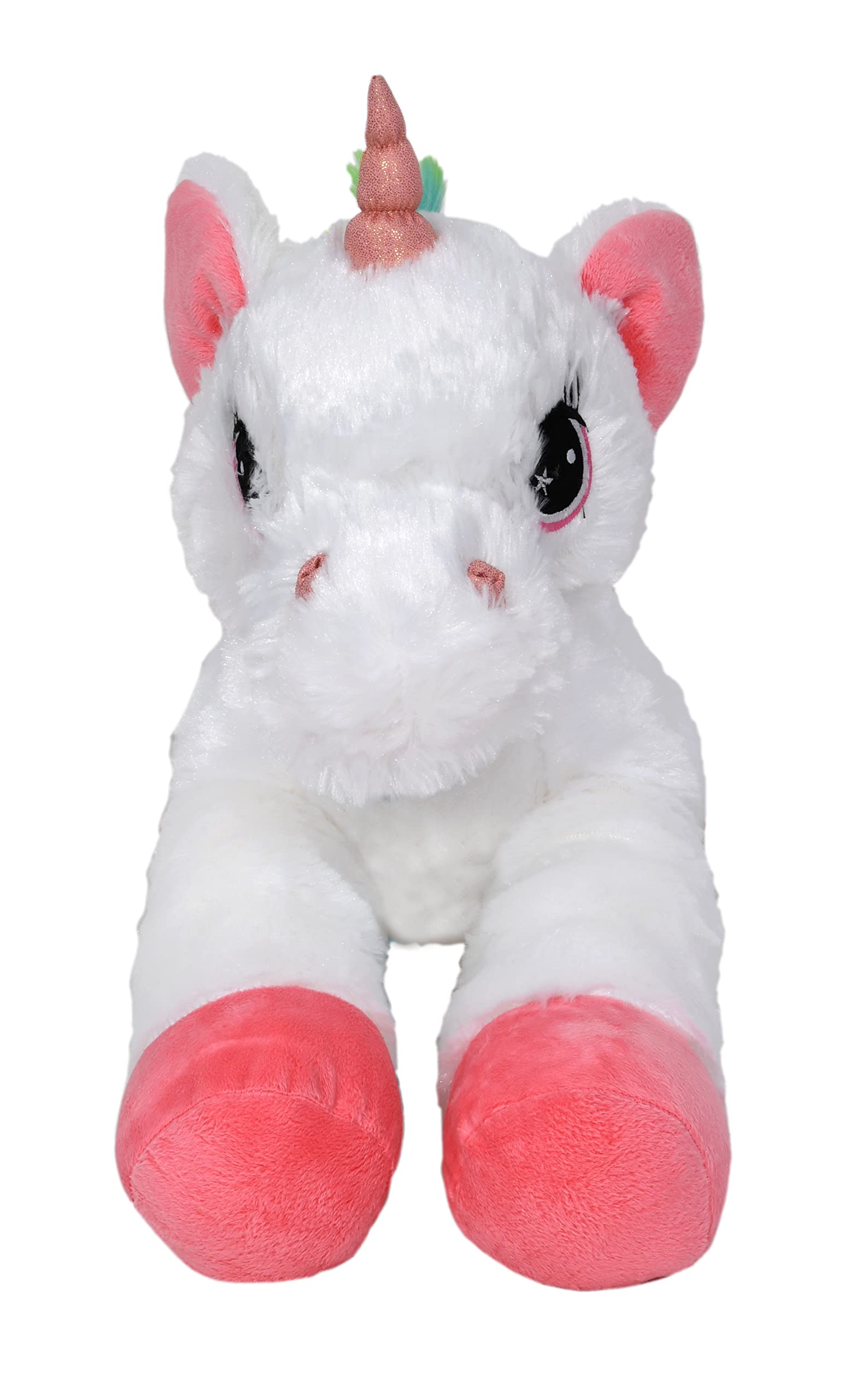 Mirada Enchanting White Unicorn Soft Toy for Girls/Kids | Floppy and Pink Paws | Soft Stuffed Plush Animal | - 52cm (B097Z18232) Amazon Price History, Amazon Price Tracker
