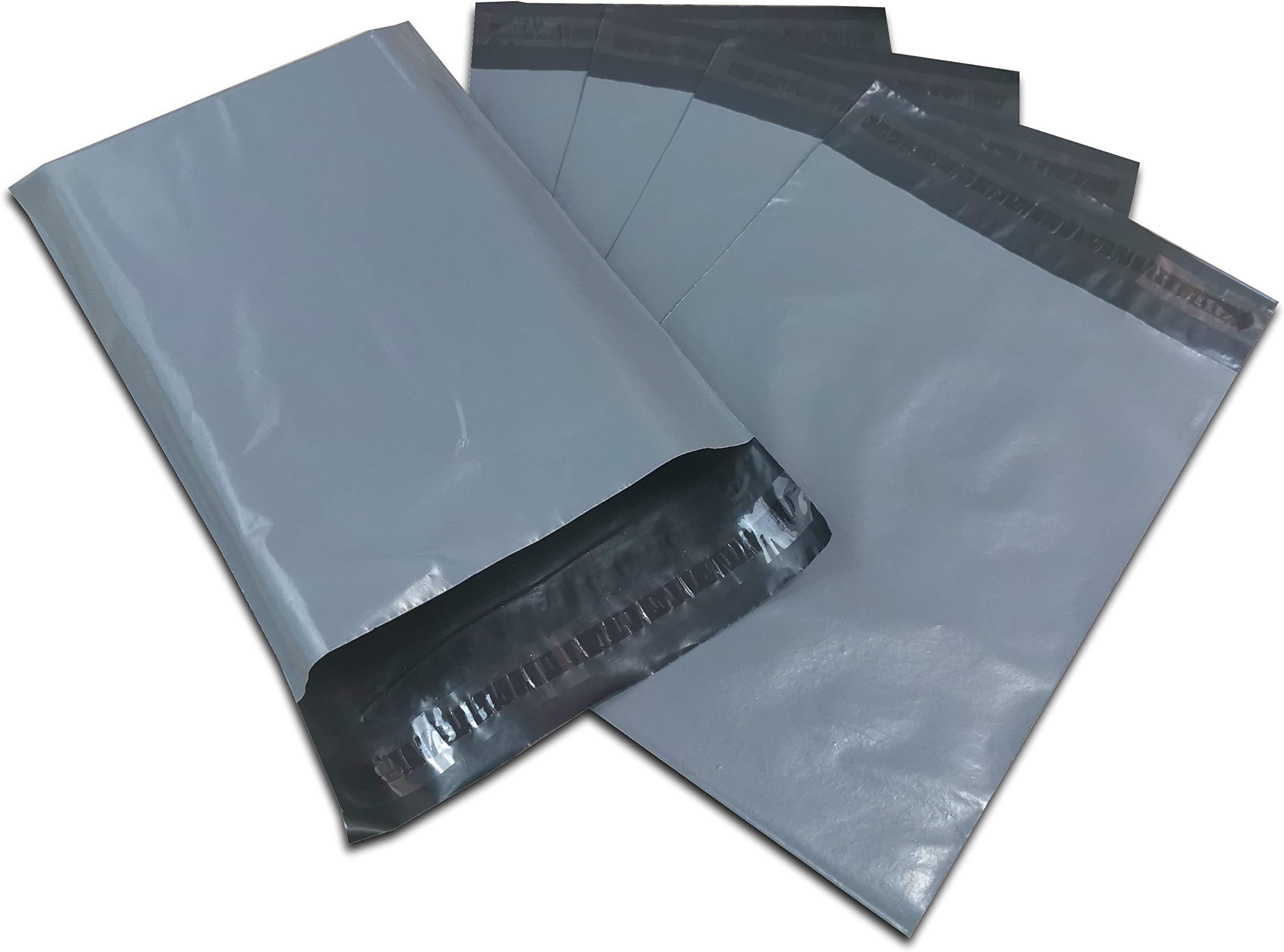 50 Tri-ex Grey Outer/Black Inner Polythene Mailing Bags 10" x 14" (250mm x 350mm)