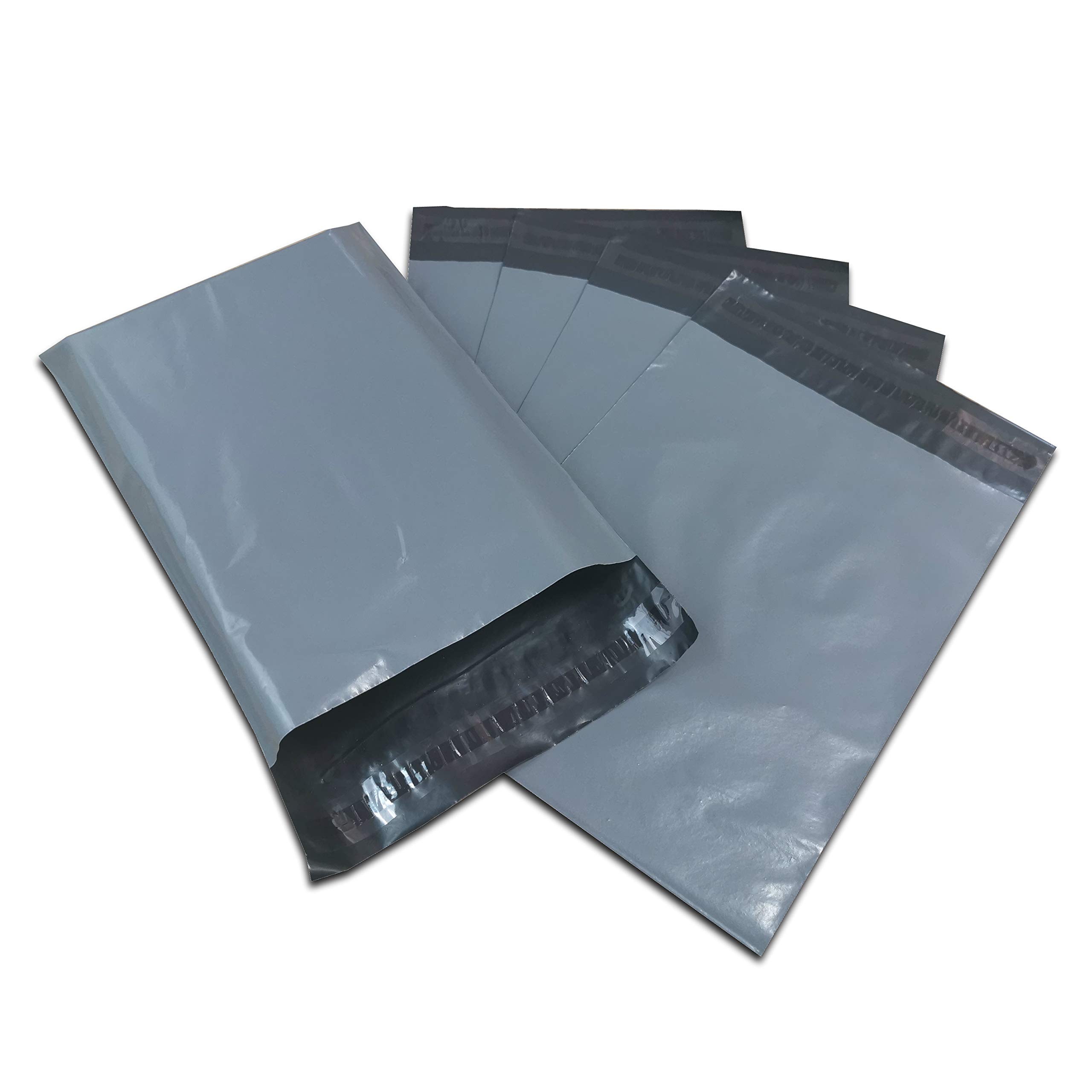 50 Tri-ex Grey Outer/Black Inner Polythene Mailing Bags 10" x 14" (250mm x 350mm)