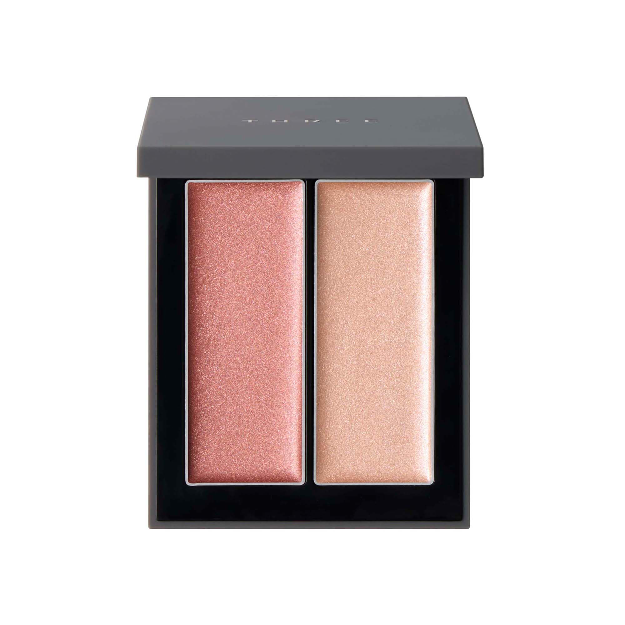 THREE (スリー) [Highlight & Cheek Base] Shimmering Glow Duo R 02 5.2g