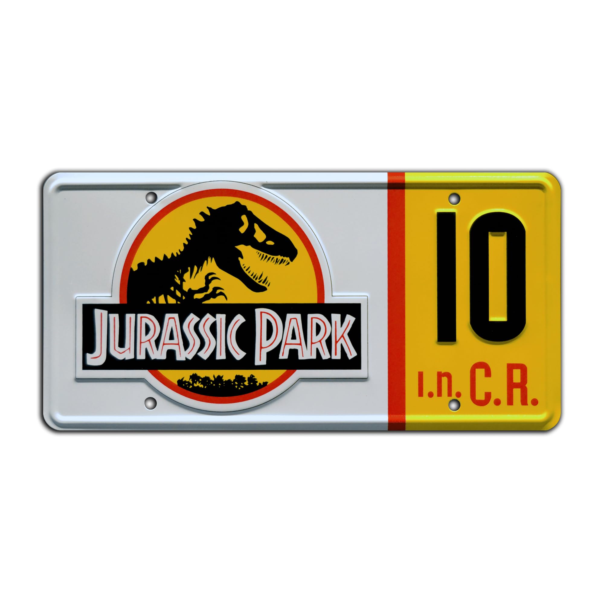 Jurassic Trilogy | # 10 | Metal Stamped License Plate