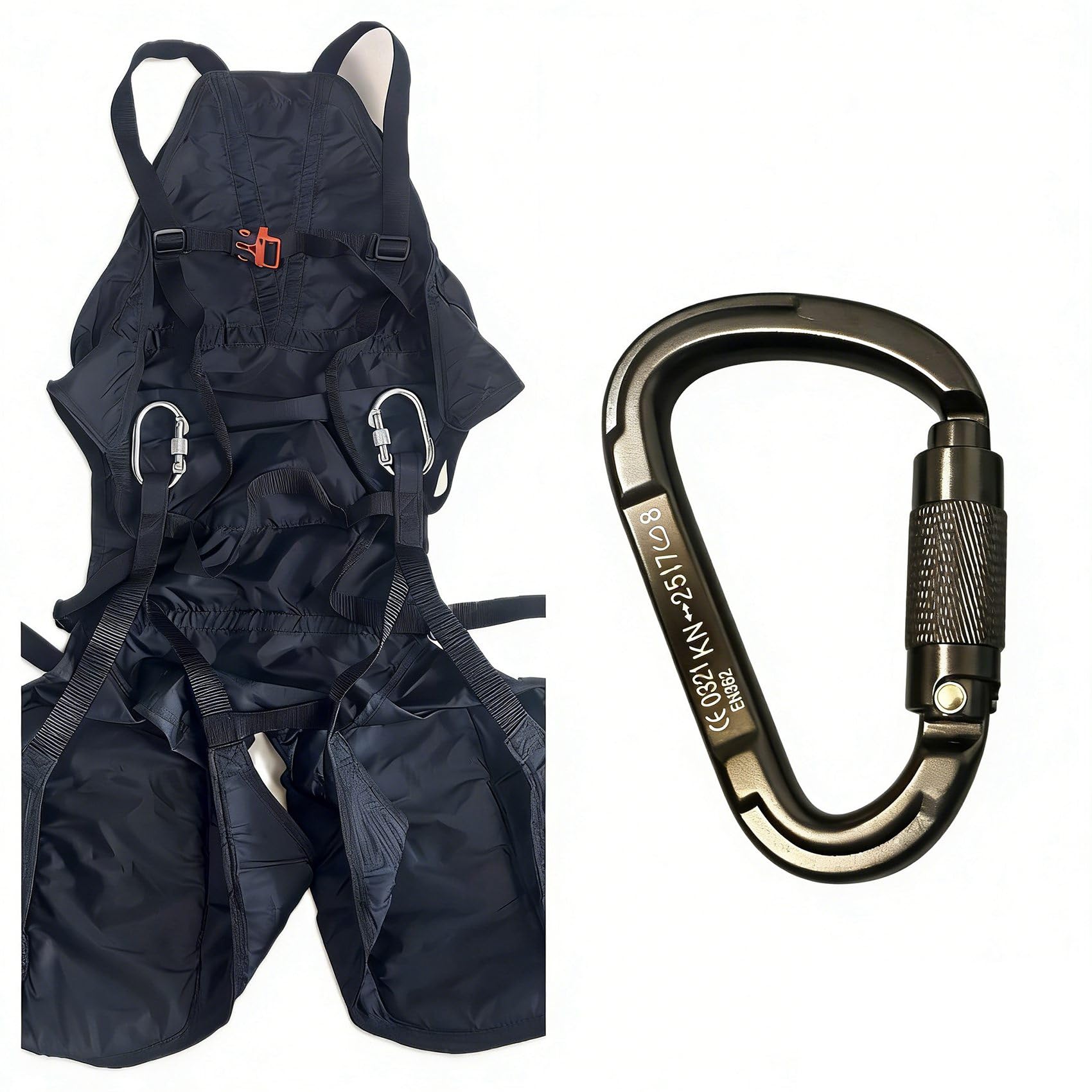 Arnés de Silla de Vuelo para Entrenamiento de Parapente Sin Piernas, Bolsa de Silla de Vuelo para Vuelo Libre.