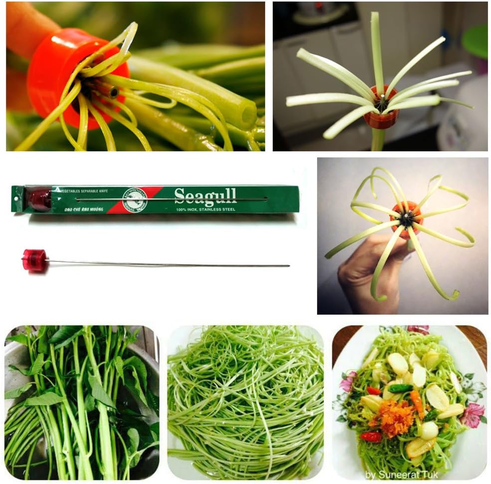 Seagull Water Spinach Splitter, shredder for Morning Glory Vegetable Red