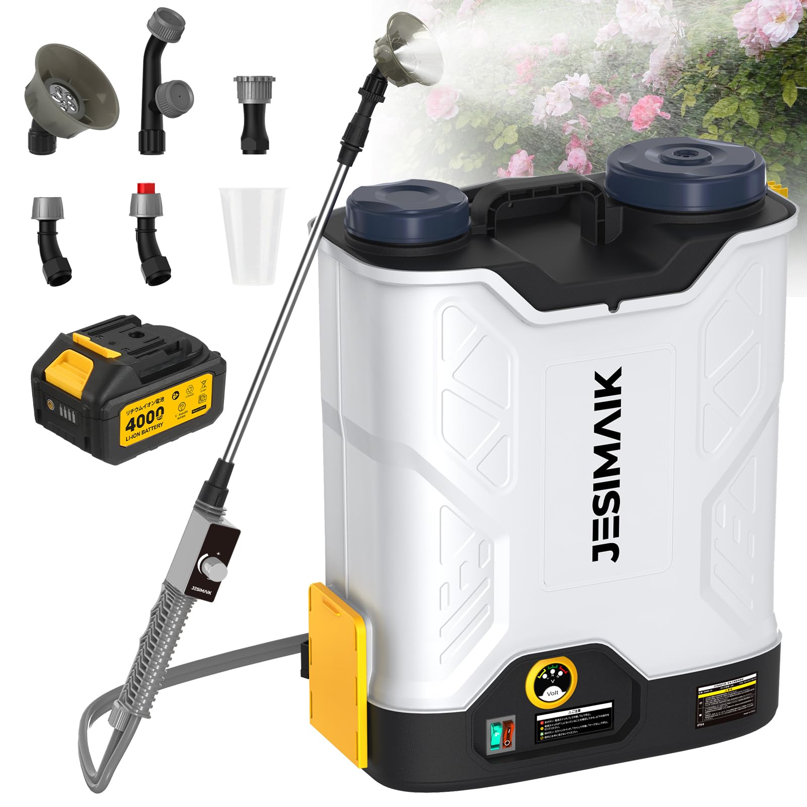 電動噴霧器 18L 充電式 4.0Ahバッテリー 自動撹拌機能 3WBD-18 Amazon.co.jp: JESIMAIK 電動噴霧器 18L 充電式 4.0Ahバッテリー 自動