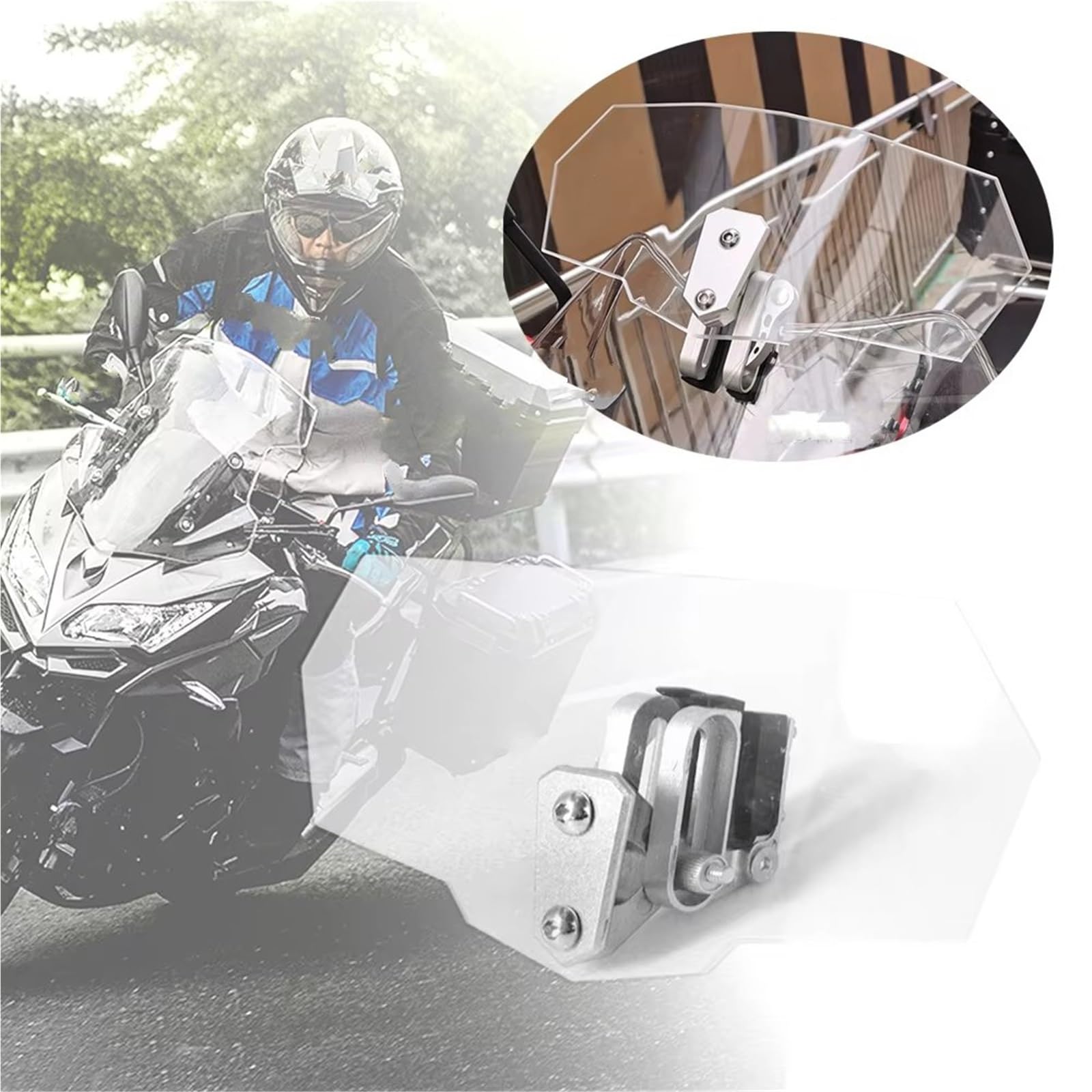Déflecteur de Vent de Moto pour Aprilia pour RSV1000R déflecteur de Pare-Brise de Moto Universel Déflecteur de Pare-Brise
