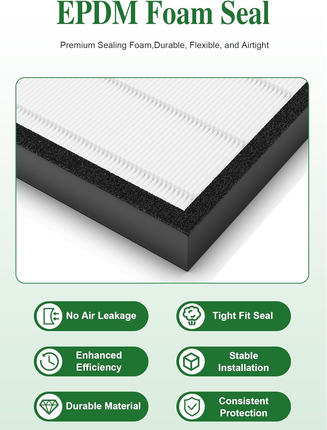 3000 Replacement Filter Compatible with Air Doctor 3000 Air Purifier, 2 Premium Filter + 2 Activated Carbon Filters + 8 Pre-Filters - Image 6