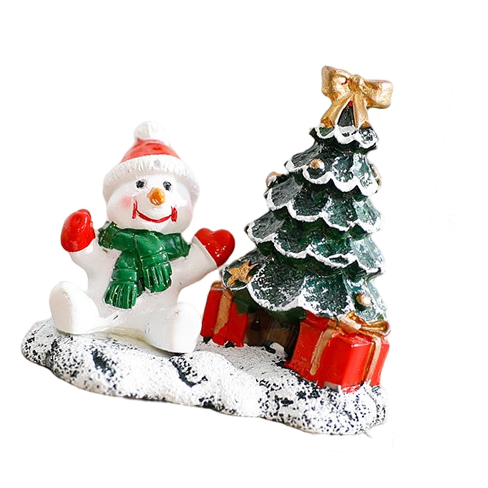 Shunzhong Snowman Festival Resin Village Miniature House Decoration Weather Proof Designs For Indoor Seasonal Arrangements Christmas Resin House Decoration