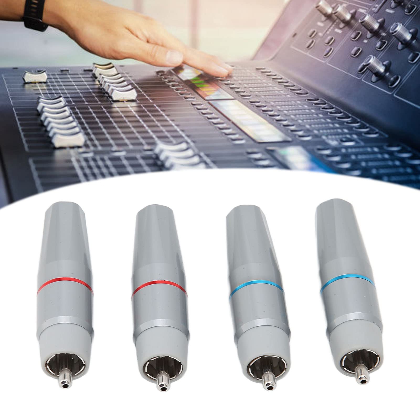 Prise RCA, A200(R) Connecteur De Câble Audio-vidéo en Cuivre Pur Plaqué à 4 Couches, Connecteur De Câble Audio-vidéo en Or à Souder