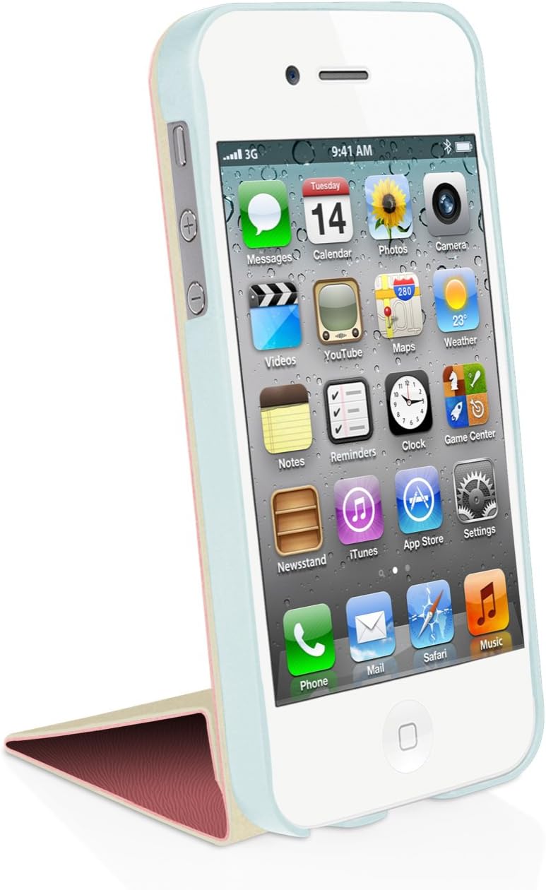 Macally SHELLSTAND, Case with Stand for iPhone 5 / 5S (Pink) 17252