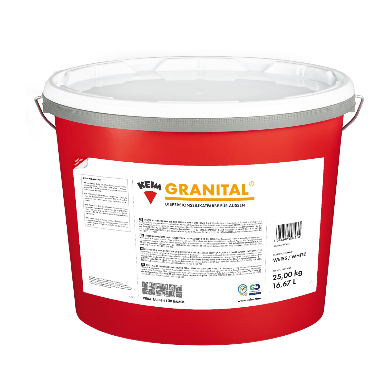 Keim Granital® 2,5 kg in weiß