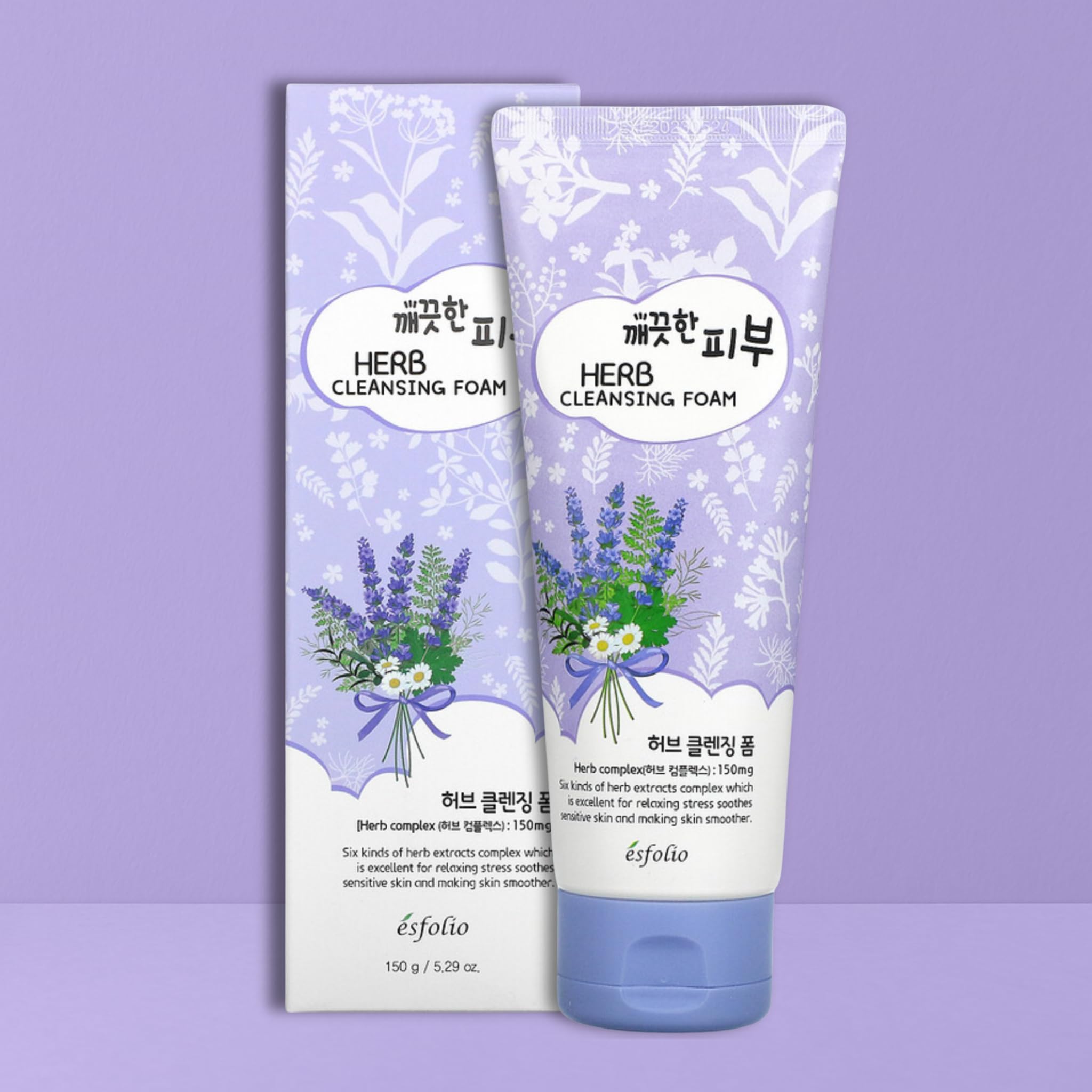 Amazon.com: esfolio Herb Cleansing Foam - Gentle Face Wash with