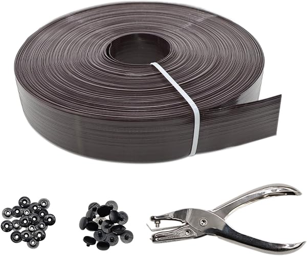 Qlvily Chain Link Fence Privacy Tape, 246ft x 0.15ft Chain Link Fence Slats, Fence Covering Privacy (200PCS Button + Pun