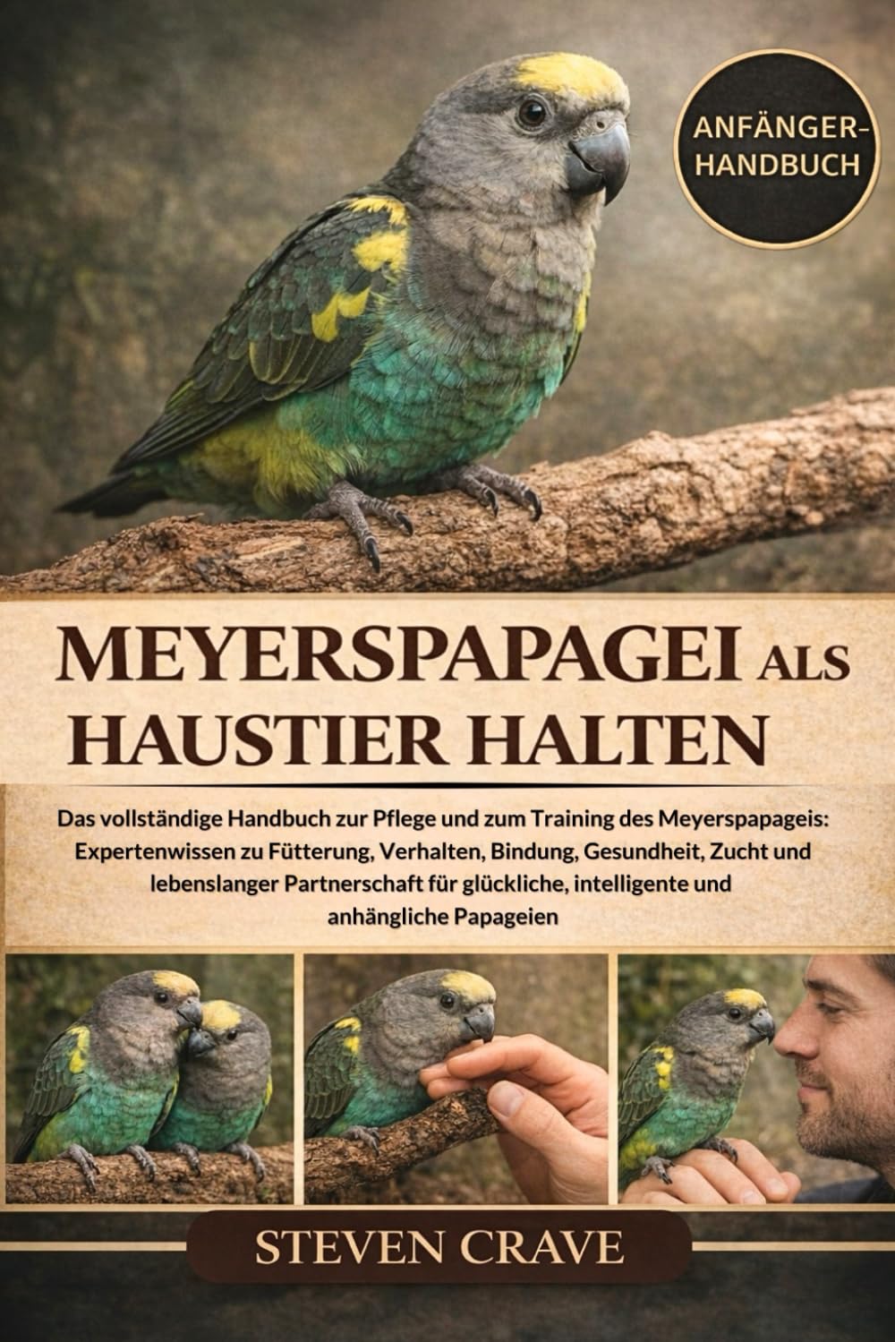 MEYERSPAPAGEI ALS HAUSTIER HALTEN: Das vollständige Handbuch zur Pflege und zum Training des Meyerspapageis: Expertenwissen zu Fütterung, Verhalten, ... und lebenslanger Partnerschaft für glückliche