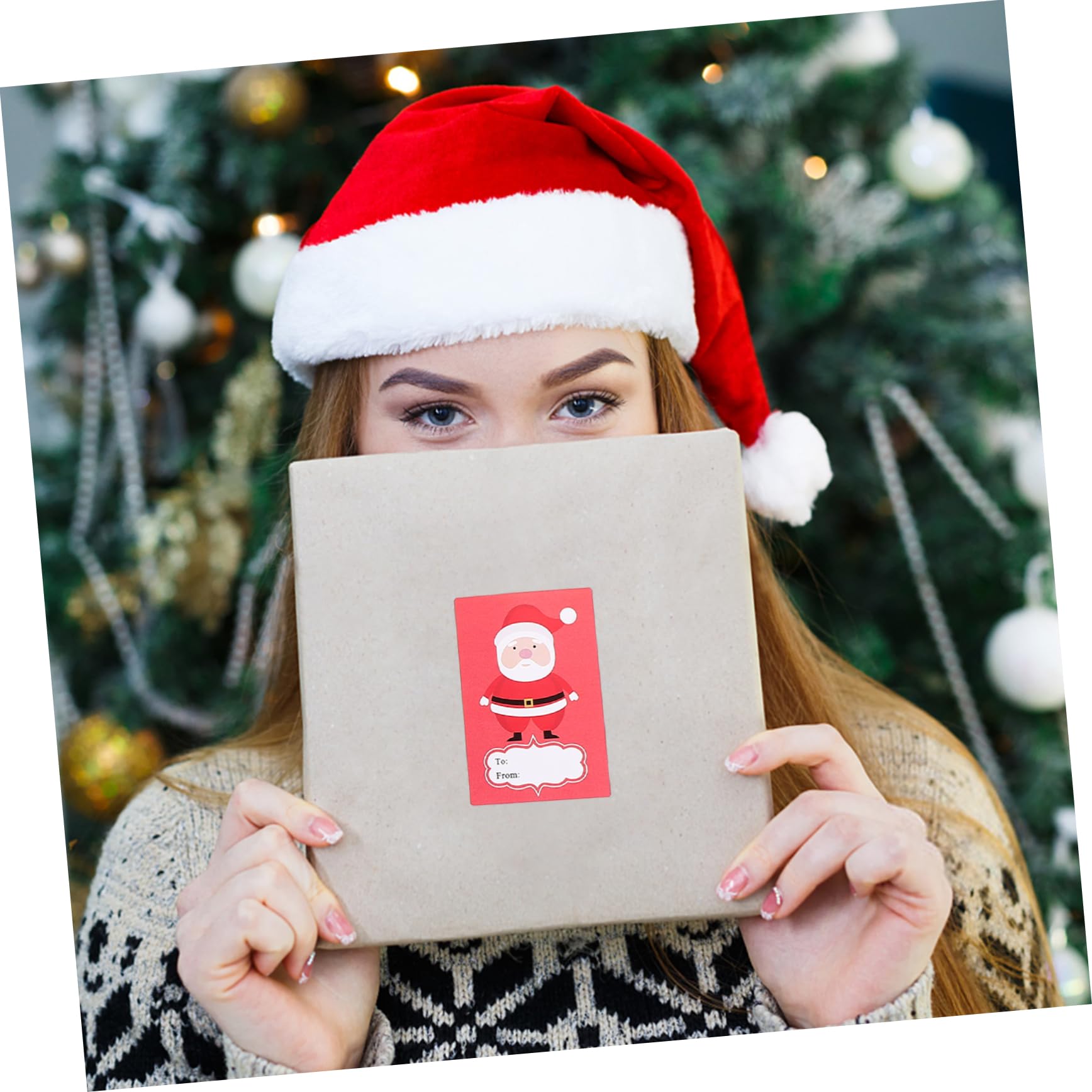 STOBOK 4 Rollen Etiketten Weihnachtsaufkleber Selbstklebende Aufkleber Weihnachtsaufkleber Weihnachtsmannaufkleber Weihnachtsversiegelungsaufkleber Aufkleber Weihnachtsetiketten