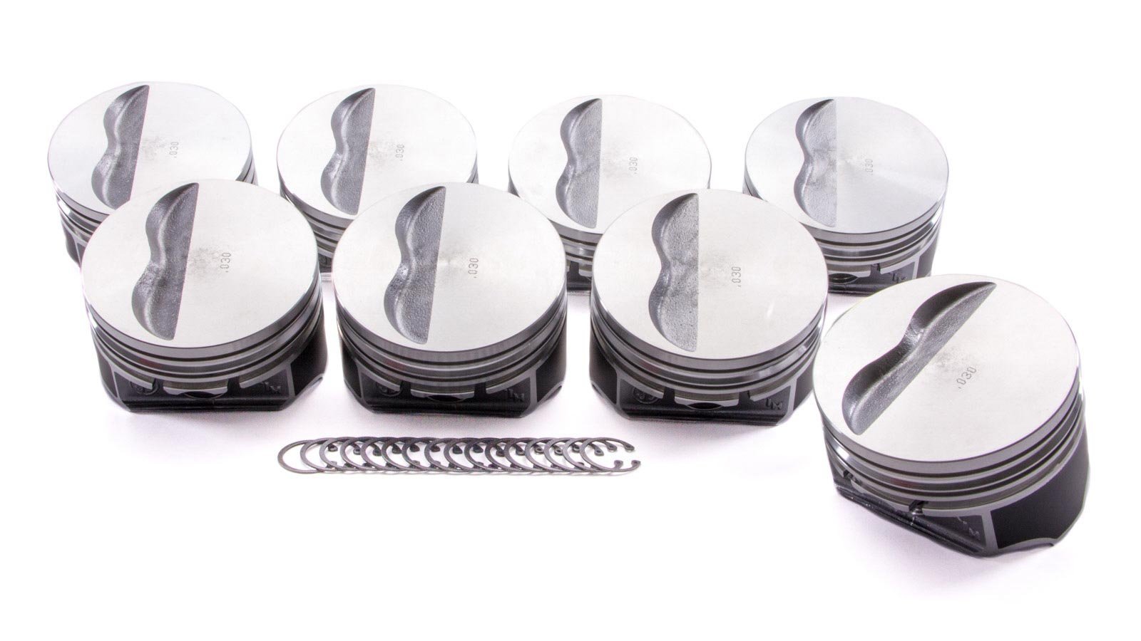 KB Performance Pistons 9911HC.030-5cc Flat Top Piston Set for Small Block Chevrolet