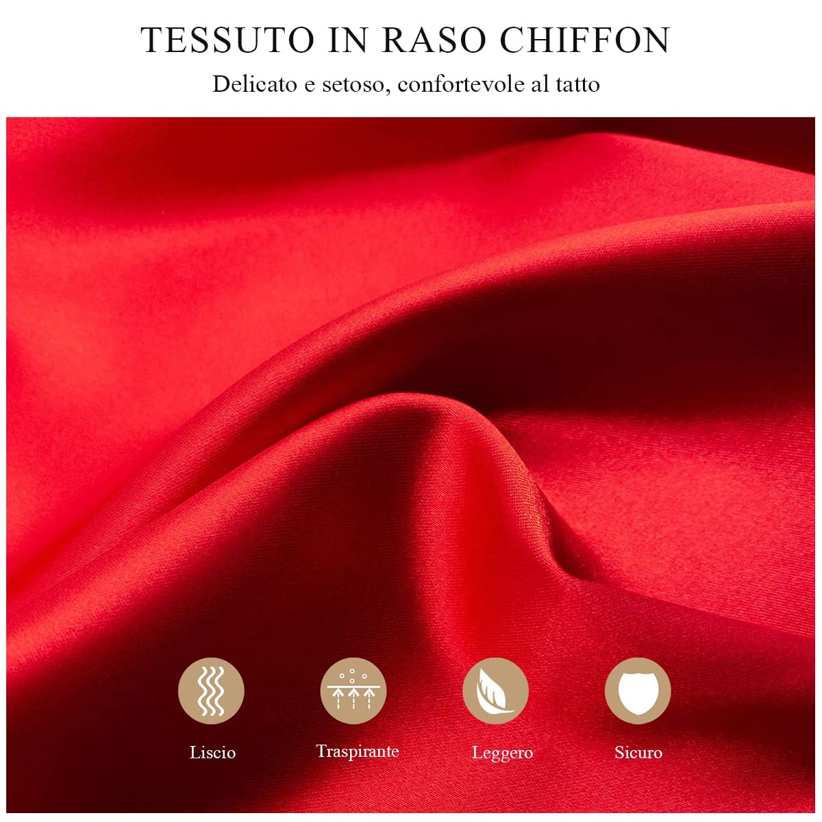 LumiSyne Donna Scialle In Raso Chiffon Silky Tinta Unita Wrap Stola Per Sposa Damigella Cerimonia Matrimonio Serata
