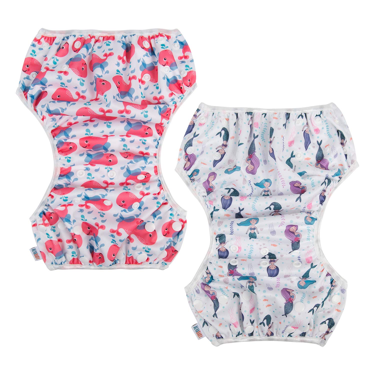 Buy ALVABABY 2pcs Swim Diapers Reuseable Adjustable for Baby Gifts
