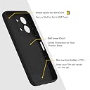 Pikkme Back Cover for Redmi 15C 5G Camera Protection 3D Hexa Cube Design Silicone Protective Bumper Case (Black) gallery image