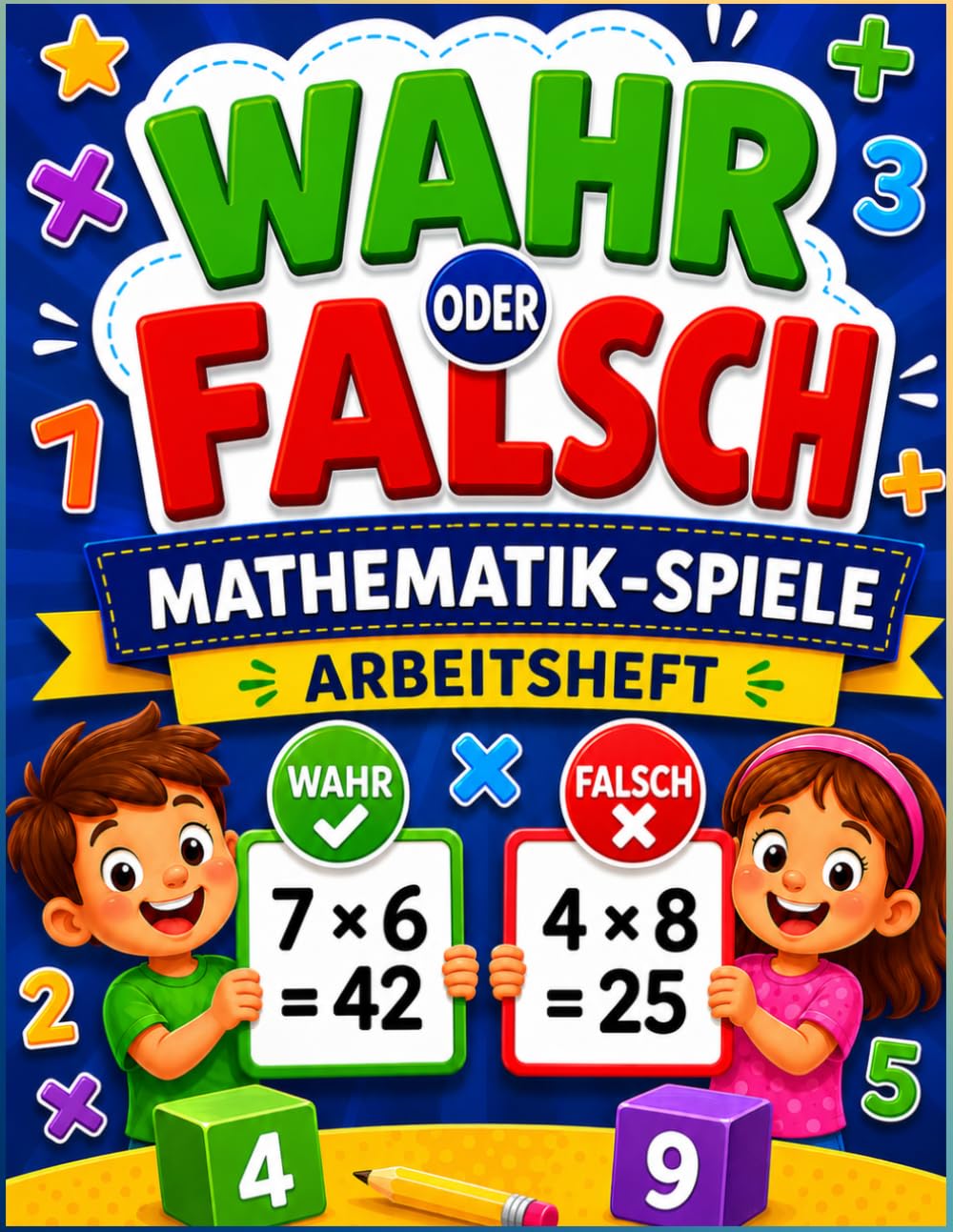 Richtig oder Falsch? Multiplikation: Das Mathe-Spiele-Arbeitsbuch: Unterhaltsame Mathespiele & Arbeitsblätter zur Lernunterstützung | Spaßige Übungen zur Stärkung von Fähigkeiten und Selbstvertrauen